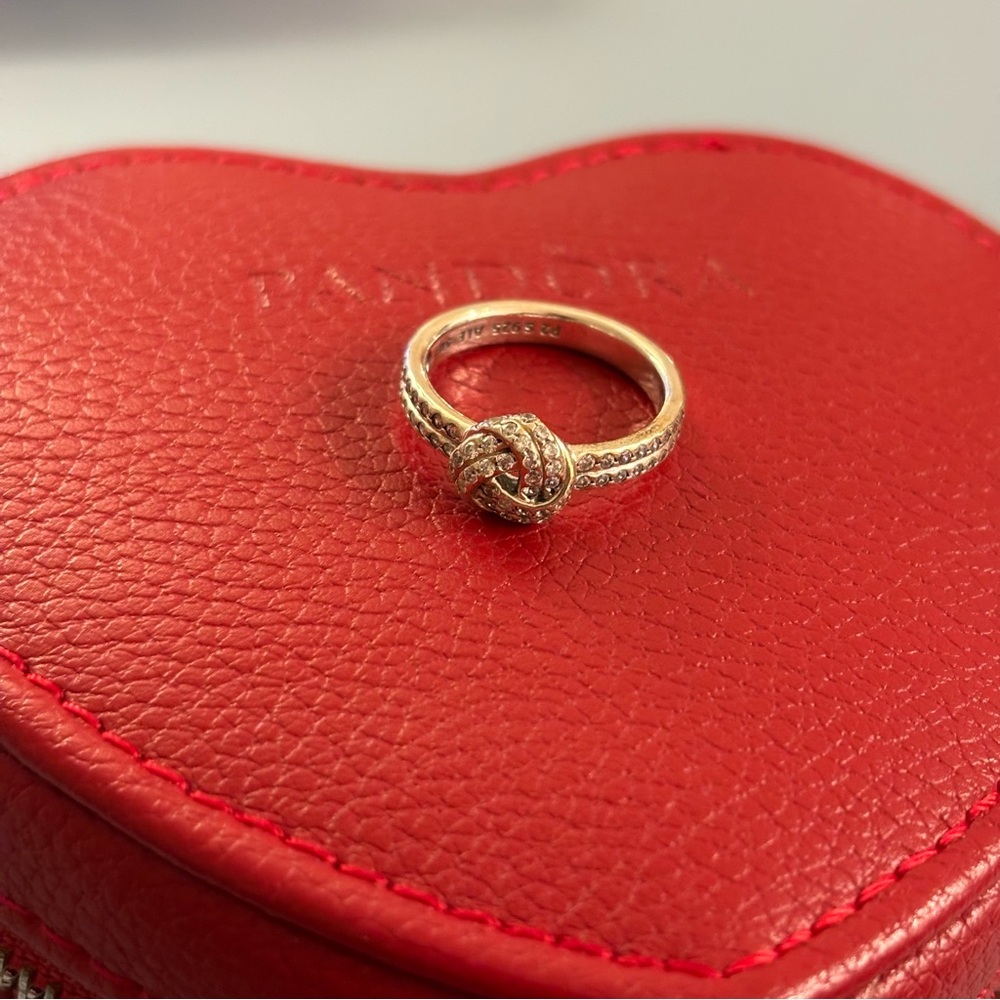 Pandora Retired Sparkling Love Not Silver 925 Ring